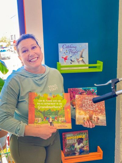 Fun kids books available at the Trailside HQ